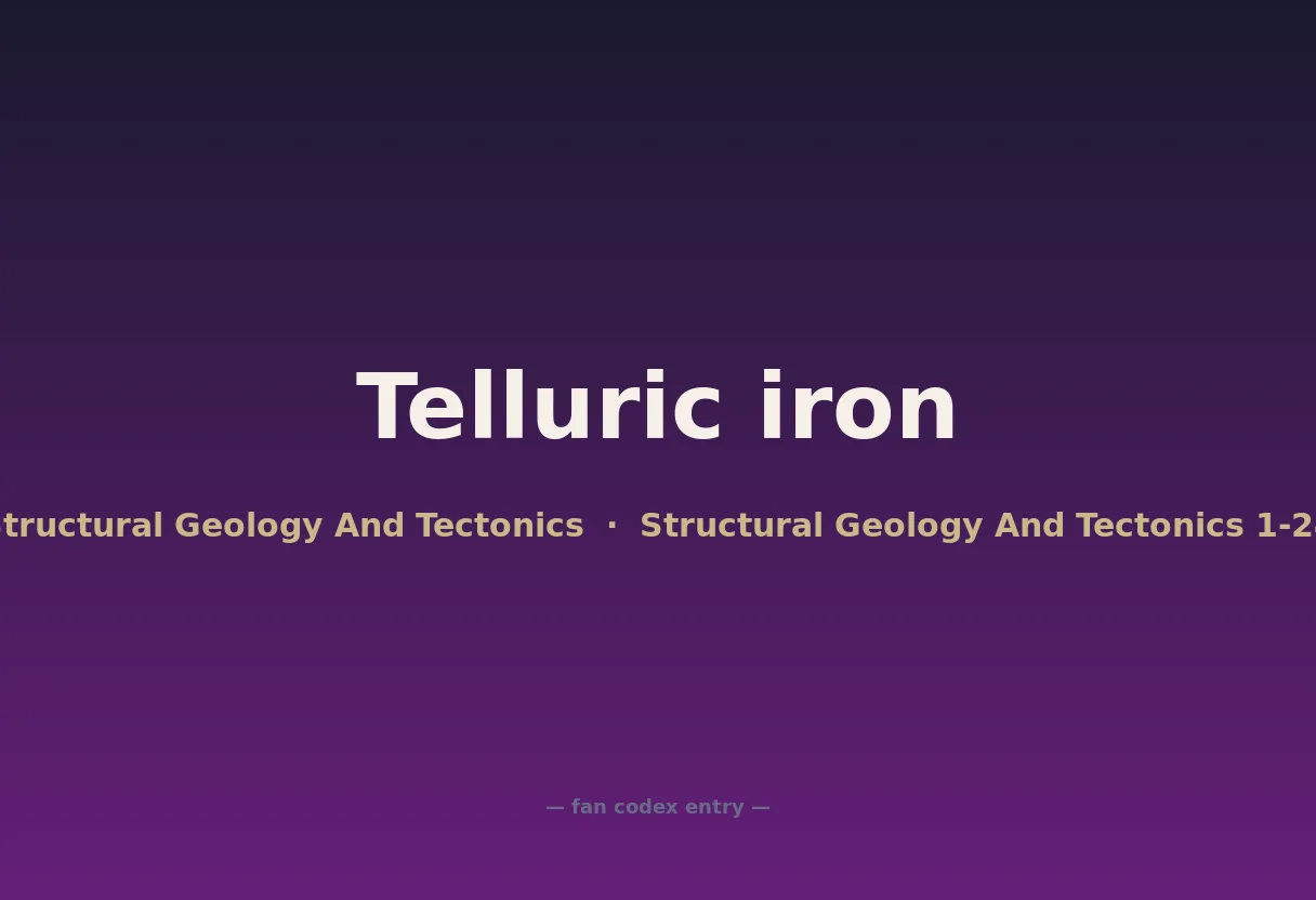 Telluric iron